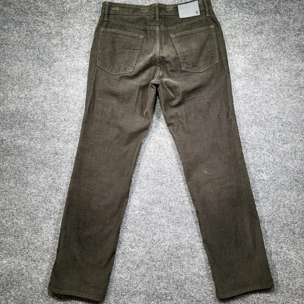 Bonobos Corduroy Pants Men's 30x30 Green Straight Stretch‎ Outdoor Casual Chino